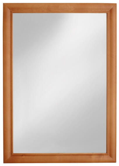 Zrcadlo 40 x 50 cm olše dřevěný rám JUPITER